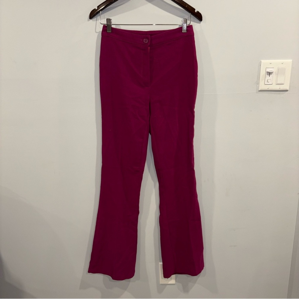 Vibrant Magenta Flared Pants